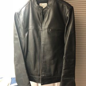 Lucky Brand Leather Moto Jacket